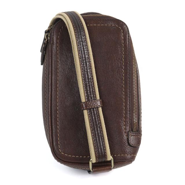 土屋鞄 トーンオイルヌメ ボディポシェット こげ茶 【公式通販】 土屋