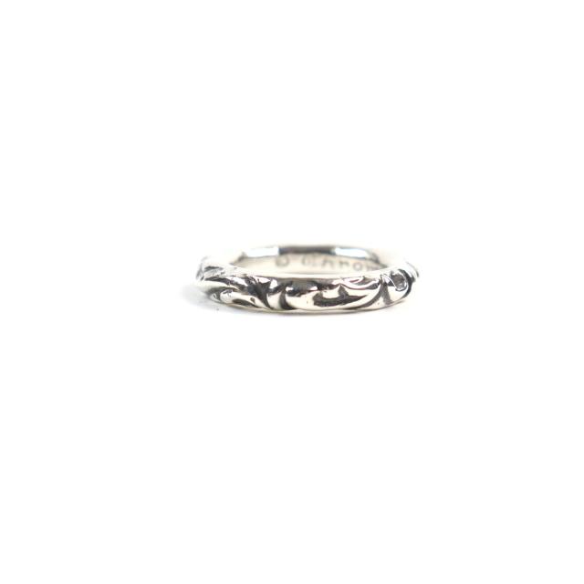 美品○CHROME HEARTS クロムハーツ SCRL BAND スクロールバンドリング 