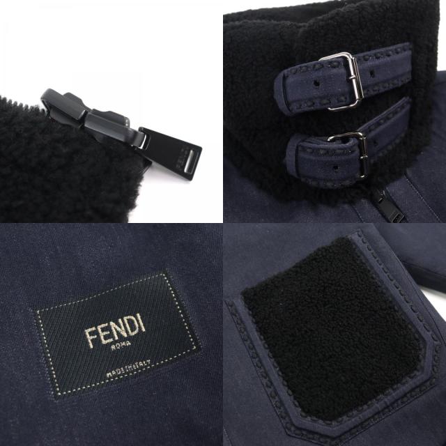 極美品○FENDI フェンディ 2021年製 FM0176 セレリア 羊革 ロゴ