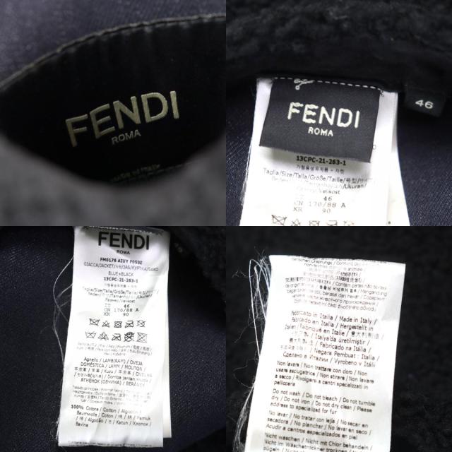 極美品○FENDI フェンディ 2021年製 FM0176 セレリア 羊革 ロゴ