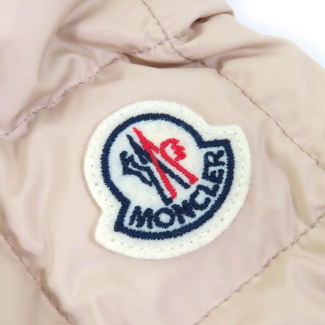 未使用品△MONCLER モンクレール 24SS COURLIS ロゴワッペン キルティング ライト ダウンジャケット サンドベージュ 2 正規品 レディース_5