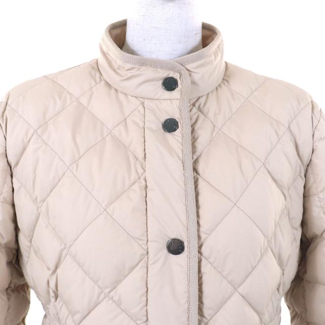 未使用品△MONCLER モンクレール 24SS COURLIS ロゴワッペン キルティング ライト ダウンジャケット サンドベージュ 2 正規品 レディース_3