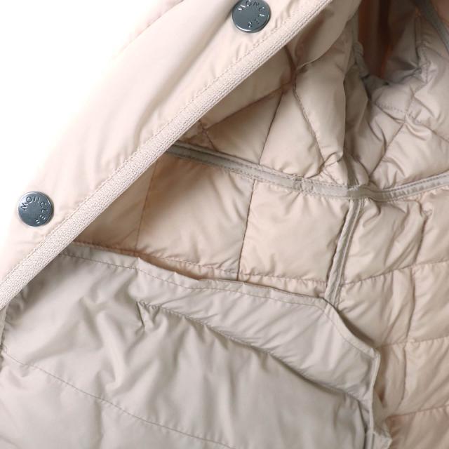 未使用品△MONCLER モンクレール 24SS COURLIS ロゴワッペン キルティング ライト ダウンジャケット サンドベージュ 2 正規品 レディース_4