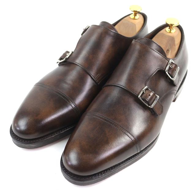 未使用品○John Lobb ジョンロブ WILLIAM ミュージアムカーフ ラスト9795 ダブルモンクストラップ キャップトゥ ローファー 8.5 メンズ