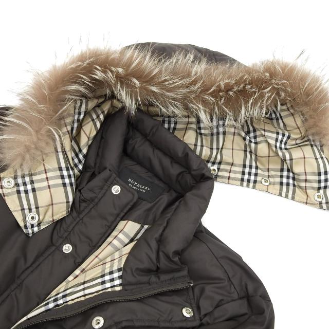 美品 バーバリーブラックレーベル ホワイトグースダウン リバーシブル 2way