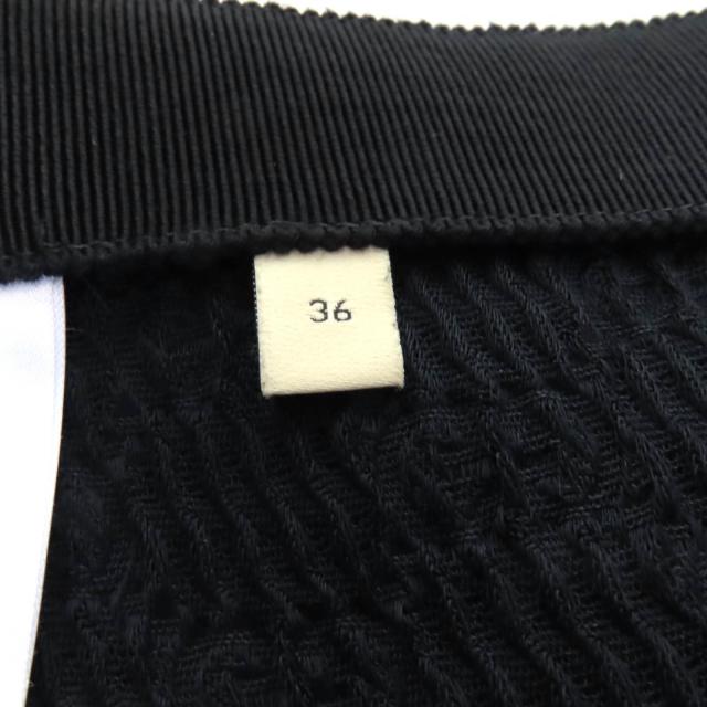 極美品★GUCCI グッチ 771291 GG柄 膝丈 タイトスカート ボトムス ブラック 36 ハンガー付き イタリア製 正規品 レディース_7