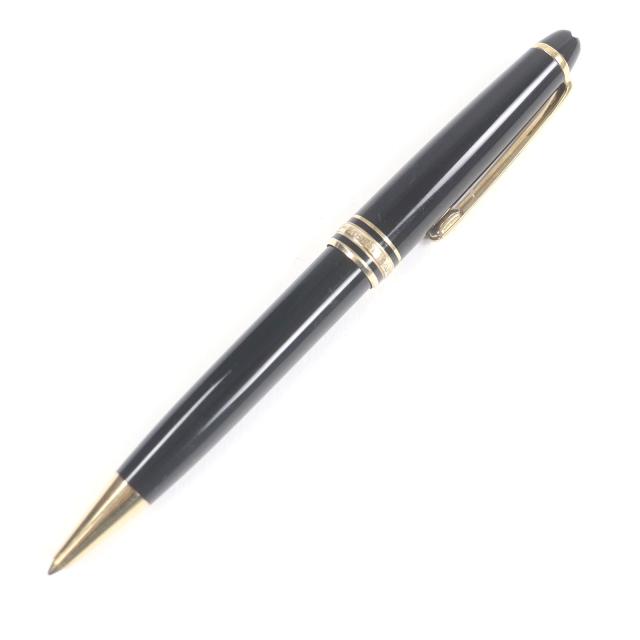 良品□MONTBLANC モンブラン マイスターシュテュック クラシック ツイスト式 ボールペン ブラック ゴールド ドイツ製 メンズ 筆記確認済