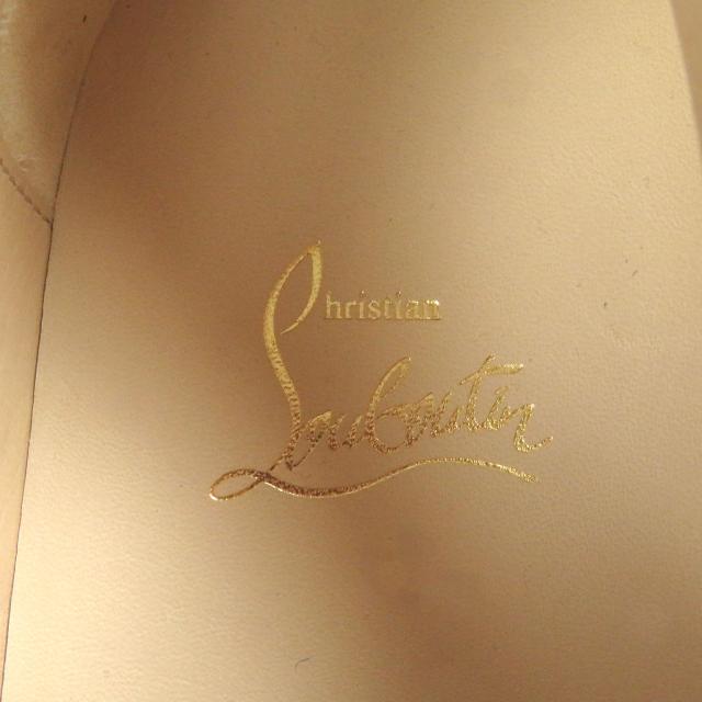 未使用品□Christian Louboutin クリスチャンルブタン ルイスジュニア スウェードレザー スワロフスキー スニーカー ブルー 42.5 EU製_6