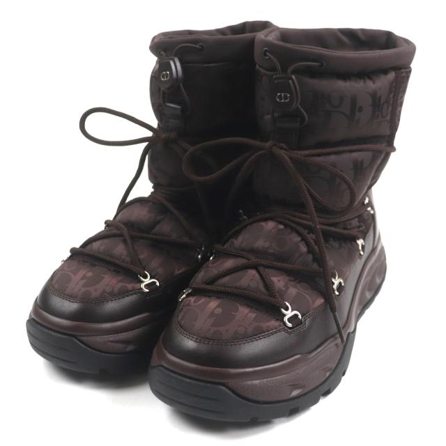 未使用品▽DIOR ディオール オム オブリーク Dior Snow レザー使い  