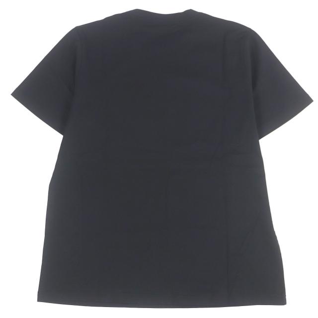 未使用品□BURBERRY バーバリー 8080324 コットン100％ ロゴプリント クルーネック カットソー 半袖Ｔシャツ ブラック M 正規品 メンズ_2