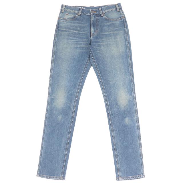 極美品□CELINE セリーヌ N112 640E 07WS ウォッシュド スキニーパンツ デニムパンツ インディゴブルー 29 日本製 正規品 レディース