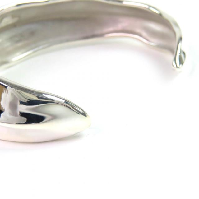 極美品△TIFFANY&amp;Co. ティファニー リーフバングル 925 オールドティファニー アクセサリー ブレスレット シルバー 重量30.4g レディース_5