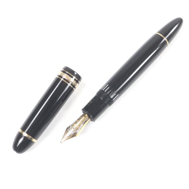良品□MONTBLANC モンブラン マイスターシュテュック 149 ペン先18K Bニブ キャップ式 万年筆 ブラック ゴールド ドイツ製 メンズ_2