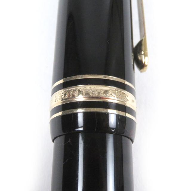 良品□MONTBLANC モンブラン マイスターシュテュック 149 ペン先18K Bニブ キャップ式 万年筆 ブラック ゴールド ドイツ製 メンズ_6