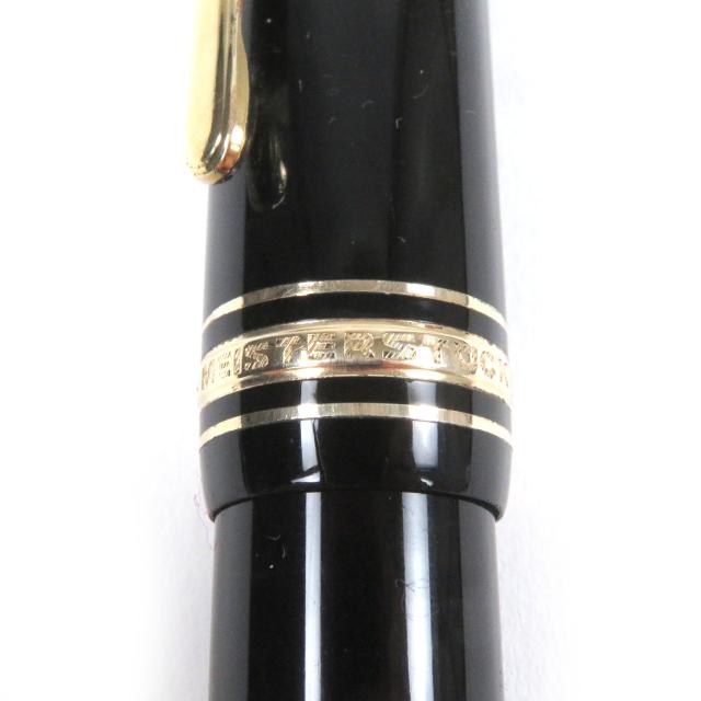 良品□MONTBLANC モンブラン マイスターシュテュック 149 ペン先18K Bニブ キャップ式 万年筆 ブラック ゴールド ドイツ製 メンズ_7