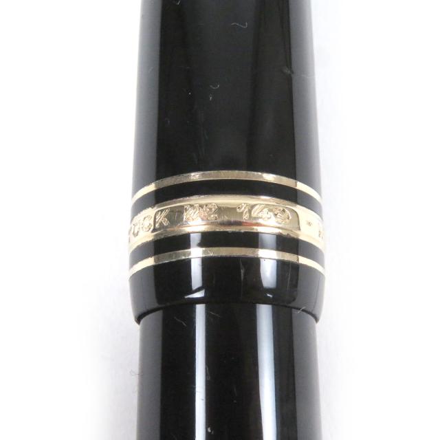良品□MONTBLANC モンブラン マイスターシュテュック 149 ペン先18K Bニブ キャップ式 万年筆 ブラック ゴールド ドイツ製 メンズ_8