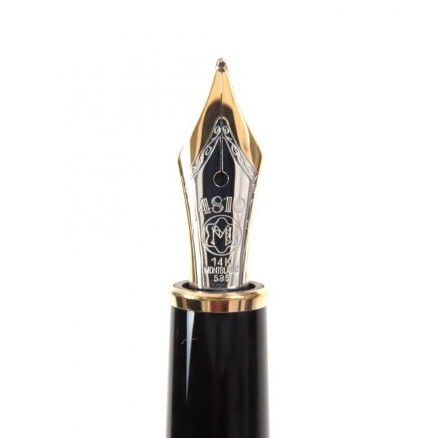 美品▼MONTBLANC モンブラン マイスターシュテュック クラシック 14K Fニブ ホワイトスター 万年筆 ブラック ゴールド ドイツ製 メンズ_4
