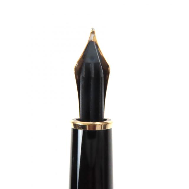 美品▼MONTBLANC モンブラン マイスターシュテュック クラシック 14K Fニブ ホワイトスター 万年筆 ブラック ゴールド ドイツ製 メンズ_5