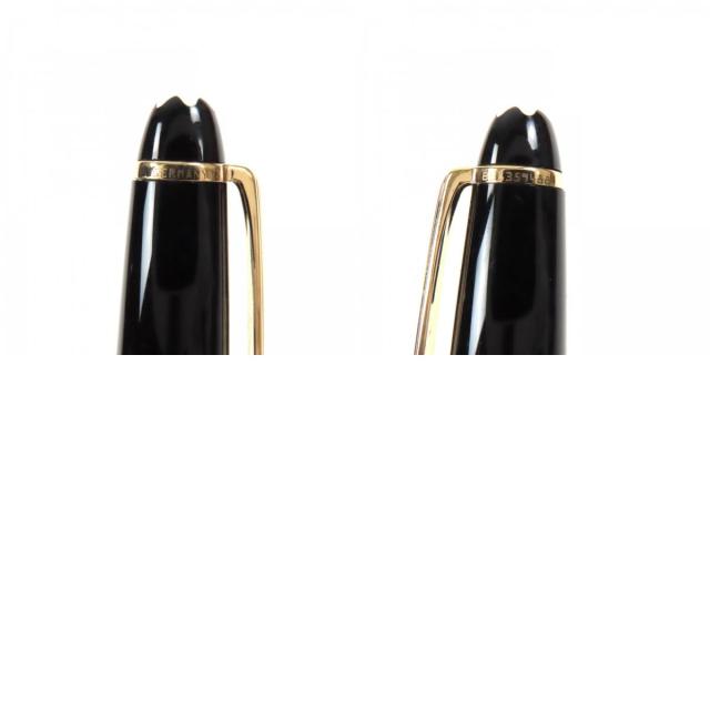 美品▼MONTBLANC モンブラン マイスターシュテュック クラシック 14K Fニブ ホワイトスター 万年筆 ブラック ゴールド ドイツ製 メンズ_9