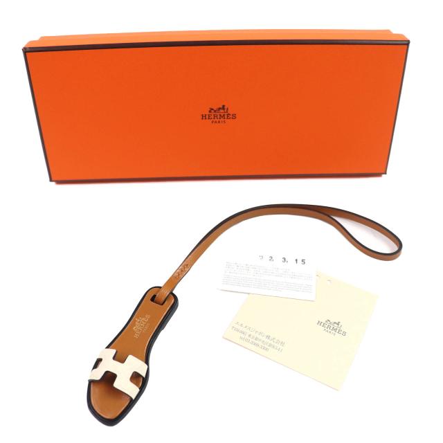未使用品△HERMES エルメス オラン ナノ チャーム ジョーヌプッサン