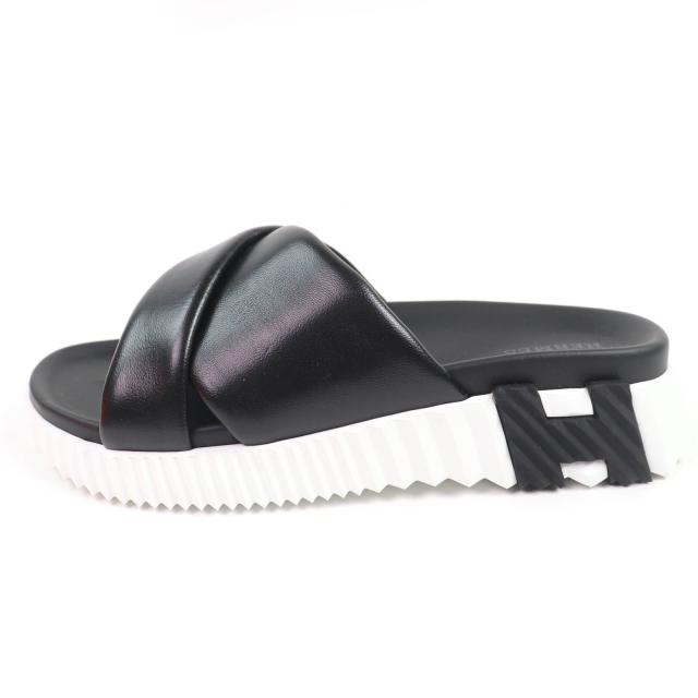 【箱・袋付き】HERMES エルメス　Cuzco サンダル　ブラック　26.5 箱つき】HERMES サンダル ブラック 箱・袋付き】HERMES エルメス Cuzco