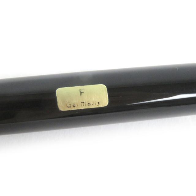 美品□MONTBLANC モンブラン マイスターシュテュック クラシック 14K Fニブ キャップ式 万年筆 ブラック ゴールド 箱付 ドイツ製 メンズ_6