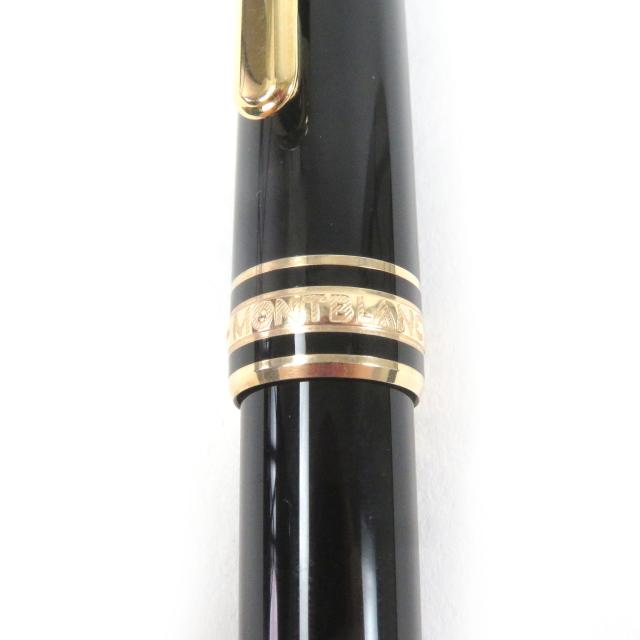 美品□MONTBLANC モンブラン マイスターシュテュック クラシック 14K Fニブ キャップ式 万年筆 ブラック ゴールド 箱付 ドイツ製 メンズ_7
