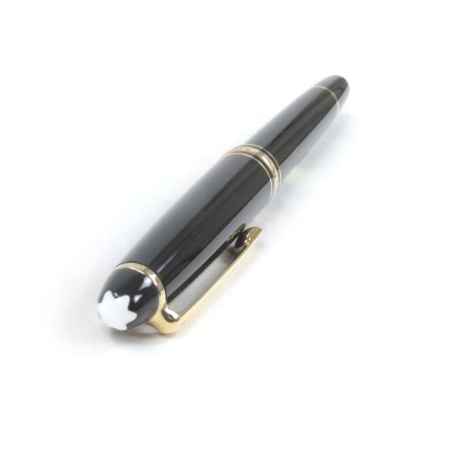 美品□MONTBLANC モンブラン マイスターシュテュック クラシック 14K Fニブ キャップ式 万年筆 ブラック ゴールド 箱付 ドイツ製 メンズ_2
