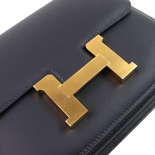 未当てはめる品△HERMES エルメス コンスタンス3 ミニ 18 ミロワール ヴォースイフト キャバン ゴールド金具 ショルダーバッグ K目じるし 箱付 仏製