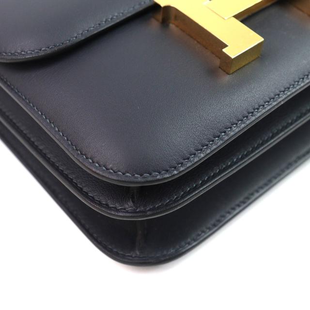 未当てはめる品△HERMES エルメス コンスタンス3 ミニ 18 ミロワール ヴォースイフト キャバン ゴールド金具 ショルダーバッグ K目じるし 箱付 仏製