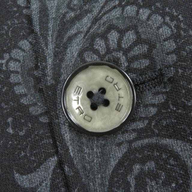 極美品□ETRO エトロ ペイズリー 総柄 裏シルク100％ シングル