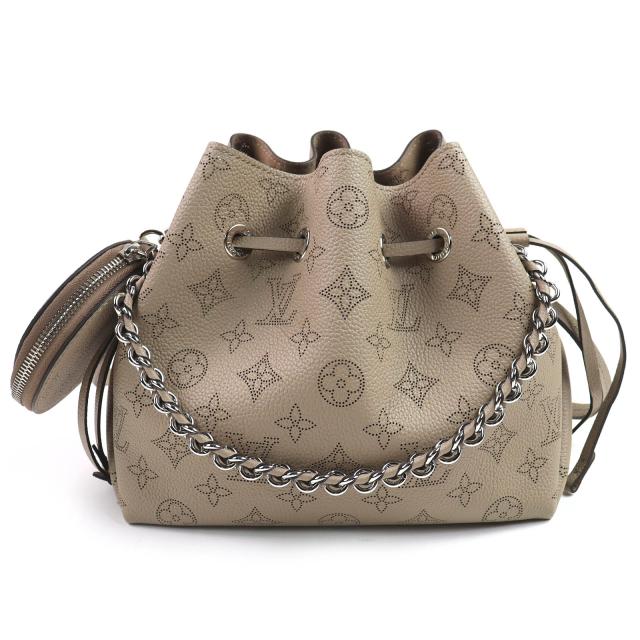 極美品△LOUIS VUITTON ルイヴィトン M57201 ベラ マヒナレザー ポーチ付き 巾着 チェーン ショルダーバッグ ガレ 定価632500円