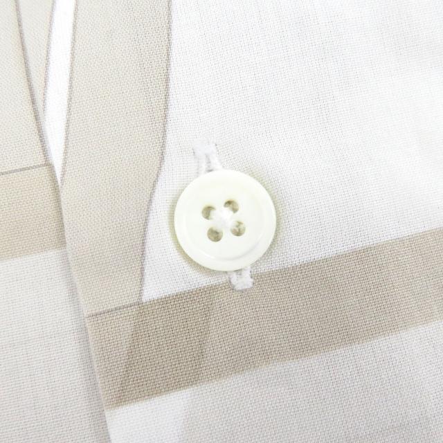 極美品□HERMES エルメス コットン100％ アブストラクト 総柄 袖セリエ