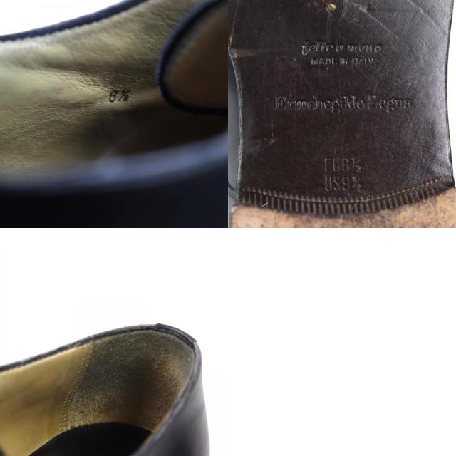 【ドンドン見直し】美品○Ermenegildo Zegna エルメネジルド ゼニア NAPOLI COUTURE レザー レザーシューズ 8.5E