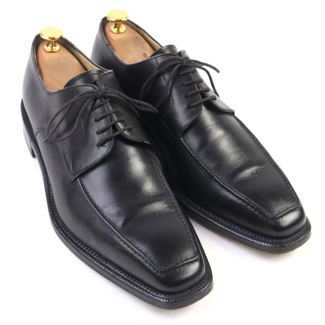 【ドンドン見直し】美品○Ermenegildo Zegna エルメネジルド ゼニア NAPOLI COUTURE レザー レザーシューズ 8.5E