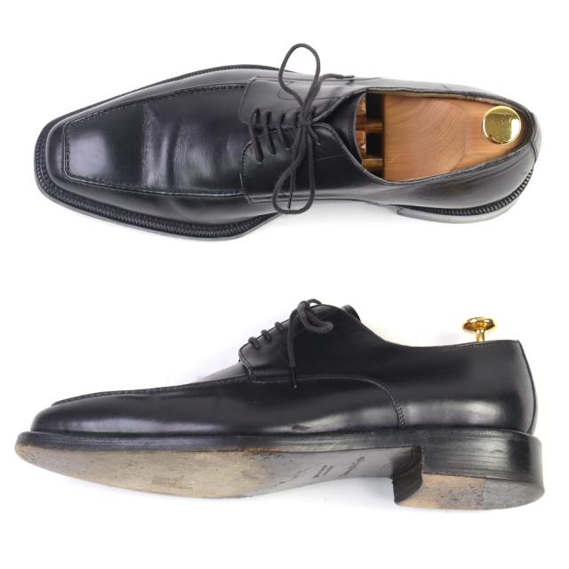 【ドンドン見直し】美品○Ermenegildo Zegna エルメネジルド ゼニア NAPOLI COUTURE レザー レザーシューズ 8.5E