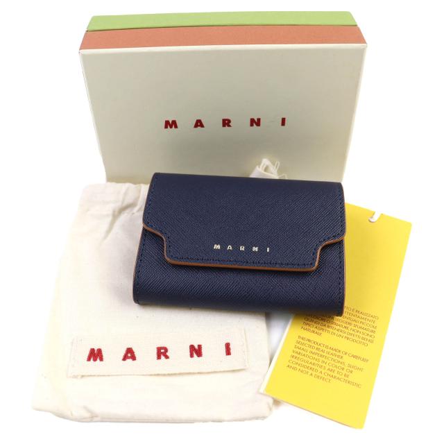 未使用品△MARNI マルニ 2022年 PFMO0072U0 CARD COIN CASE レザー  