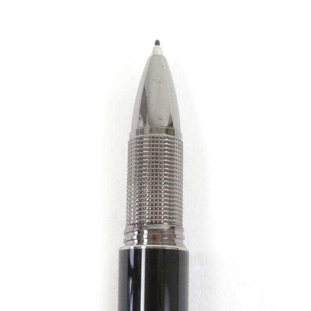 極美品□MONTBLANC モンブラン スターウォーカー ファインライナー キャップ式 ネームペン ミッドナイトブラック シルバー ドイツ製_4