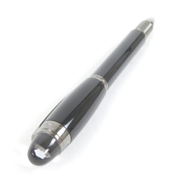 極美品□MONTBLANC モンブラン スターウォーカー ファインライナー キャップ式 ネームペン ミッドナイトブラック シルバー ドイツ製_3