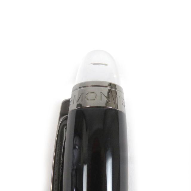 極美品□MONTBLANC モンブラン スターウォーカー ファインライナー キャップ式 ネームペン ミッドナイトブラック シルバー ドイツ製_5
