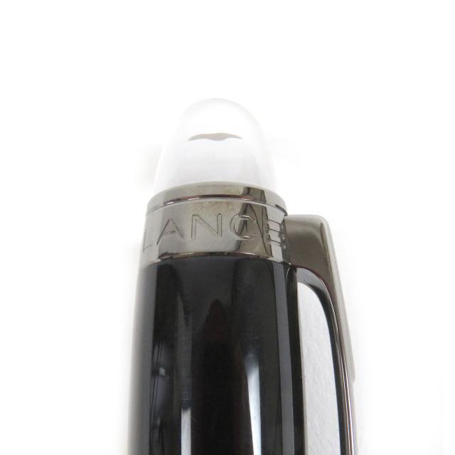 極美品□MONTBLANC モンブラン スターウォーカー ファインライナー キャップ式 ネームペン ミッドナイトブラック シルバー ドイツ製_6