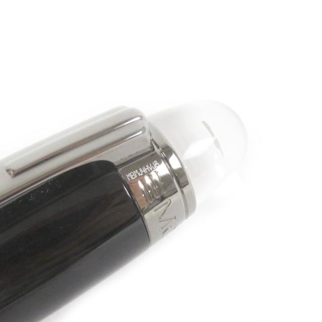 極美品□MONTBLANC モンブラン スターウォーカー ファインライナー キャップ式 ネームペン ミッドナイトブラック シルバー ドイツ製_7