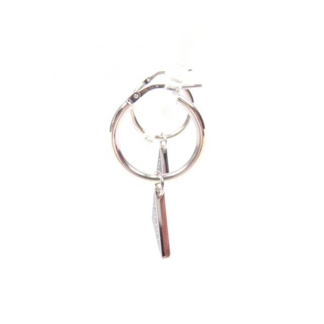 美品☆PRADA プラダ 2JO750 シンボル ペンダント ピアス AG925 現行品 