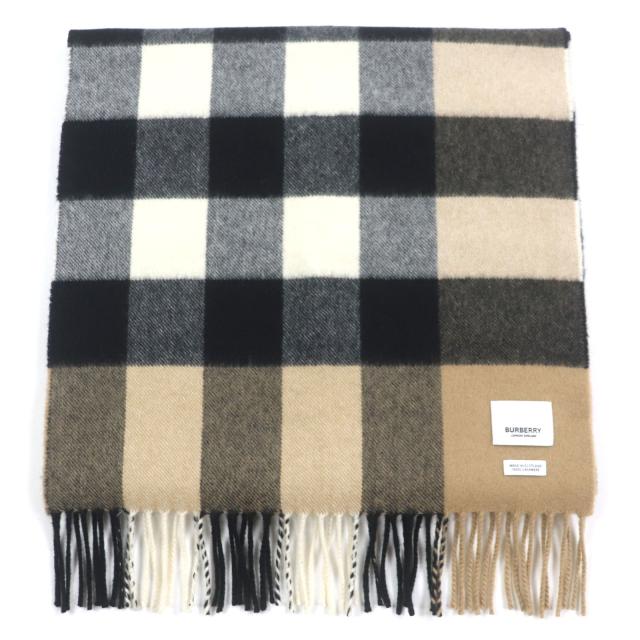 超美品 カシミア100 バーバリー スコットランド製 マフラー ノバ