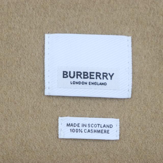 極美品▽BURBERRY バーバリー カシミヤ100% ノバチェック フリンジ付き  