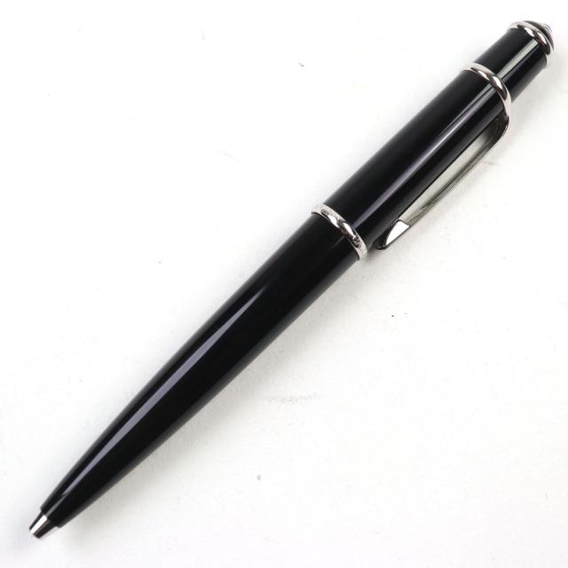 美品○Cartier カルティエ ディアボロ ドゥ カルティエ ロゴ刻印 ブルージェムストーン付き ツイスト式 ボールペン 筆記確認済み_1