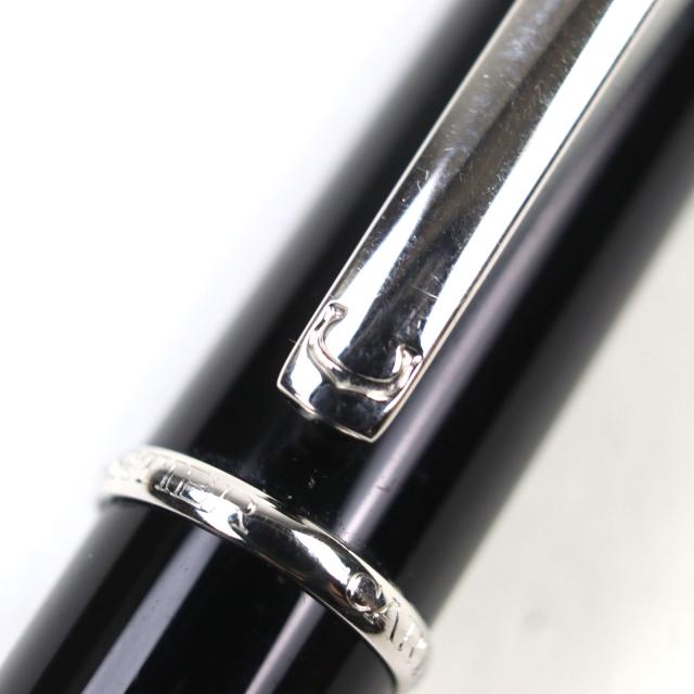 美品○Cartier カルティエ ディアボロ ドゥ カルティエ ロゴ刻印 ブルージェムストーン付き ツイスト式 ボールペン 筆記確認済み_5