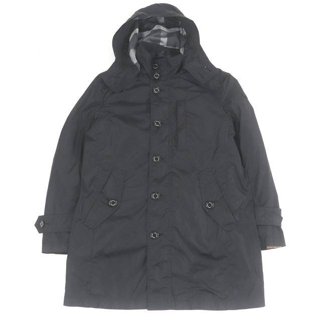 美品□BLACK LABELCRESTBRIDGE ブラックレーベル クレストブリッジ LIMONTA社製生地 ダウンライナー付 3WAY フーデッドコート L 正規品