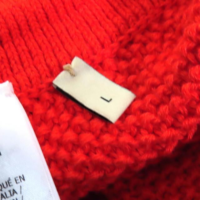 未当てはめる品△GUCCI×adidas グッチ×アディダス 693835 リネン 綿織物 トレフォイル刺しゅう入り口・入口 編み物 遊撃手ズボン下 赤いこと L 伊製 定まり品