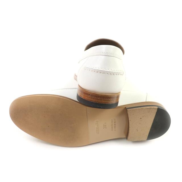 エルメス モカシン シルバー パンプス ローファー 美品 35 【公式通販】